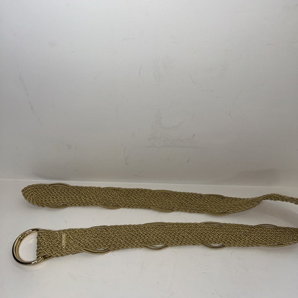 Lauren Ralph Lauren Accessories - Lauren Ralph Lauren Gold Woven Braid‎ Belt Women's Large 46" Long Gold Hardware
